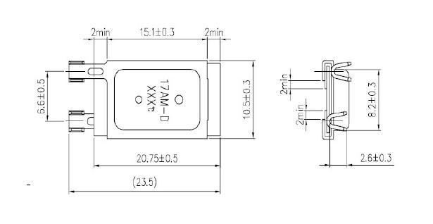 Μικρός θερμικός προστάτης 17am-δ 95℃ 250V 8A μηχανών μπαταριών για το μετασχηματιστή